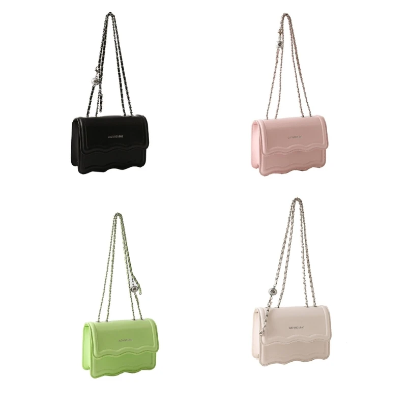 

Women Shoulder Bag Casual Underarm Bag Fashion Sling Bag Chain PU Crossbody Bag