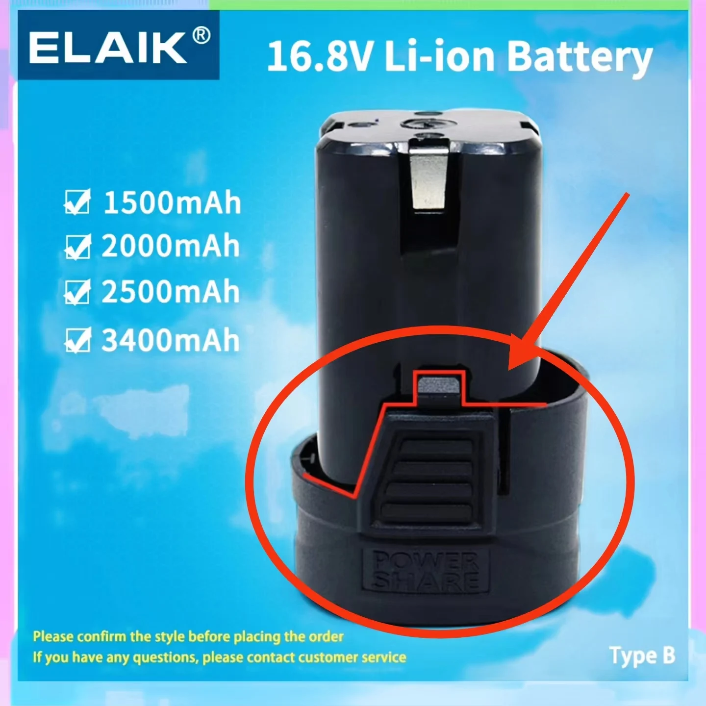 

16.8V Universal Lithium Battery Electric Wrench Replaceable Batter Lithium Drill Screwdriver Battery 16.8V Tool Battery
