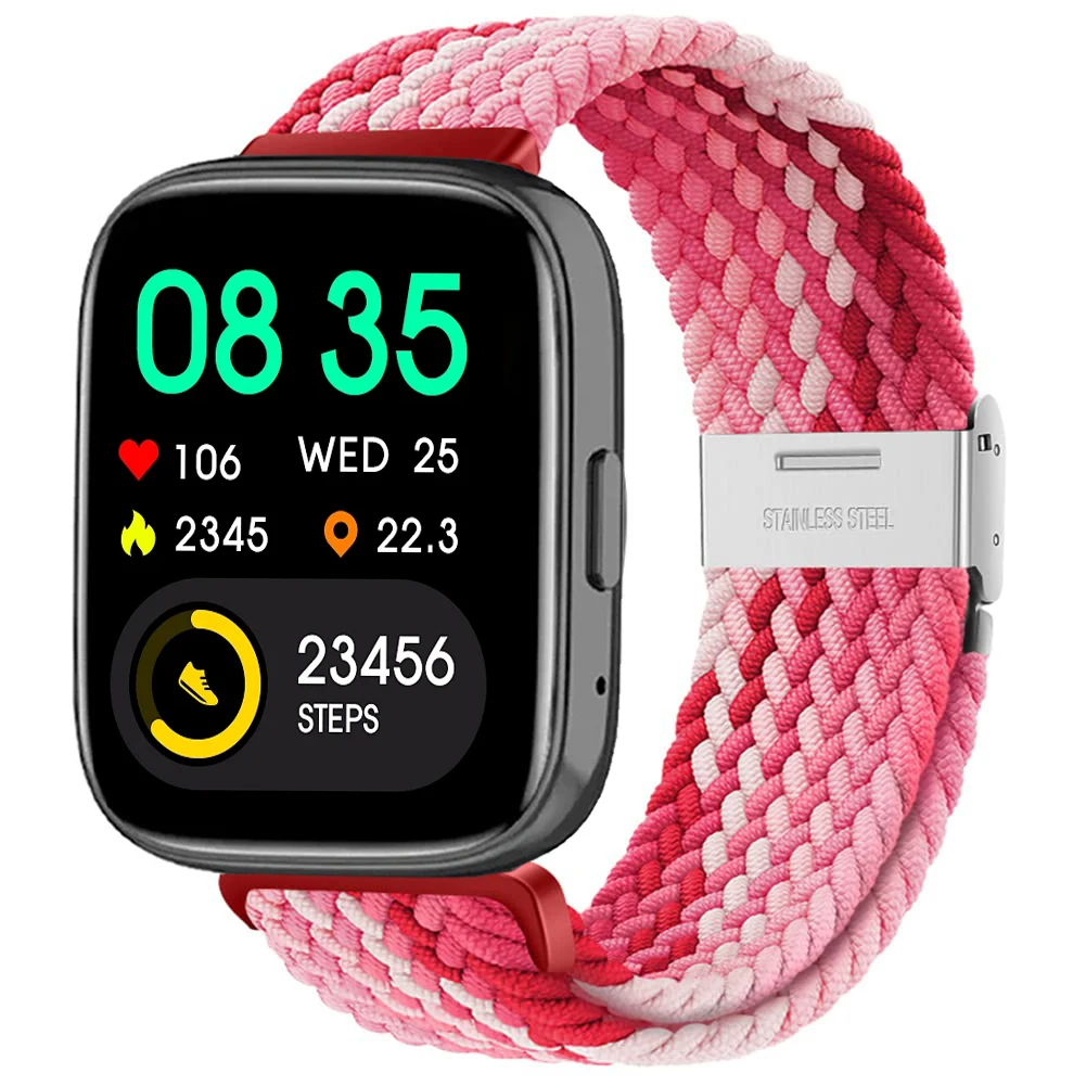 Nylon Braided Solo Loop Elastic Weave Bracelet Wristband Strap
