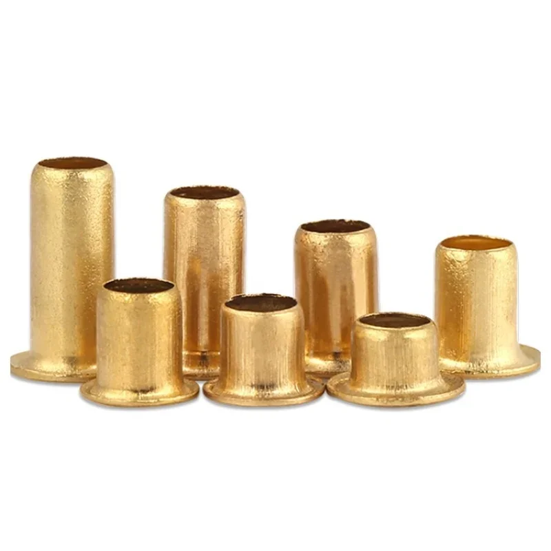 Rivets And Fasteners 50-500 Pieces of Copper Alloy Hollow Rivets, Metal Tubular Rivets M0.9 M1.3 M1.5 M1.7 M2 M2.3 M2.5 M3 M3.5 M4 M5 M6