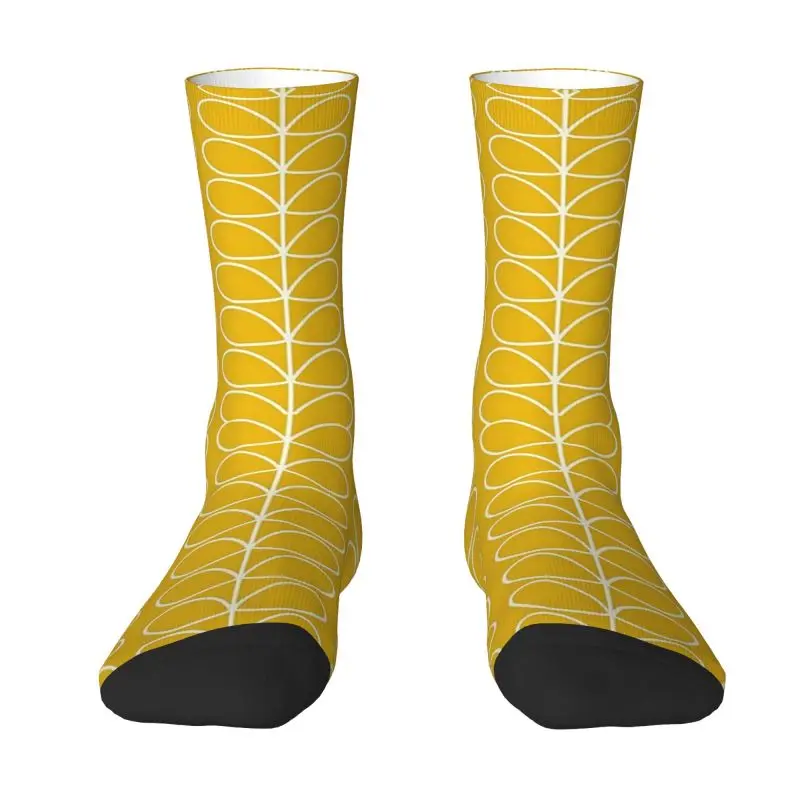 

Funny Mens Orla Kiely Linear Stem Dress Socks Unisex Breathbale Warm 3D Printed Crew Socks