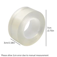 Wide 3cm long 3m nano Double-Sided Tapes Reusable Traceless Strong Sticky Removable Washable For Home/Office/Car 2