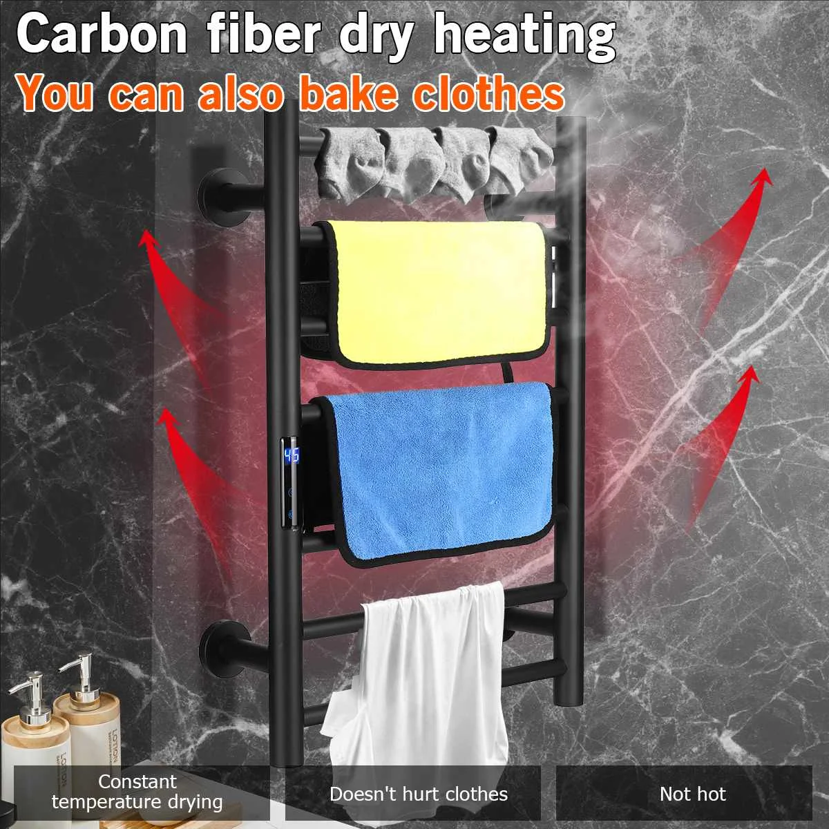 Electric Towel Warmer Stainless Steel Towel Warmer Electric Wireless Towel  Rack Electric Towel Warmer Temperature u0026 Time Control | AliExpress