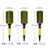 Professional 6pcs/set Yellow Boar Bristle Wooden Hair Comb Brush Nylon Round Hair Brush Salon Styling Tools Wholesale 5