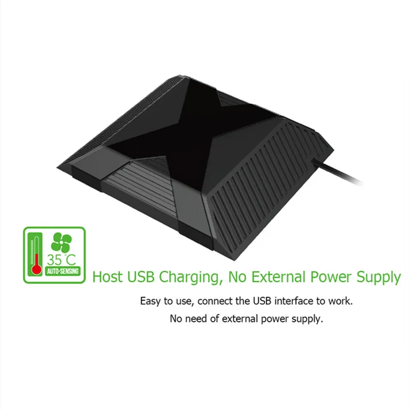 Cooling fan PG-X010 External Cooling Fan USB Power 35 Degree Smart Auto-Sensing Built-in Cooler Temperature Control Fan for XBox One gaming cooling fan