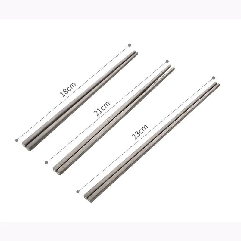 

25 Pairs Titanium Chopsticks Non-Slip Tableware Kitchenware Anti Slip Household Outdoor Camping Chopsticks 18Cm/21Cm/23Cm