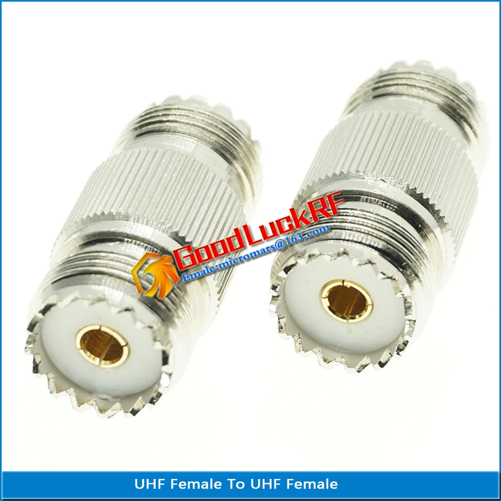 

1X Pcs UHF Female To UHF Female Plug UHF PL259 PL-259 SO239 SO-239 Dual Female Brass Straight Coaxial RF Connector Adapters