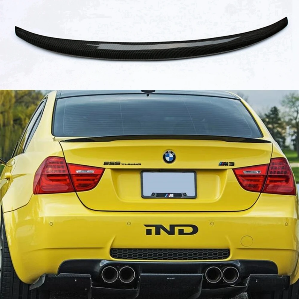 

Car Styling P Style Carbon Fiber Rear Roof Spoiler Trunk Lip Boot Wing For bmw E90 M3 318i 320i 325i 330i 2005-2011 E90 sedan