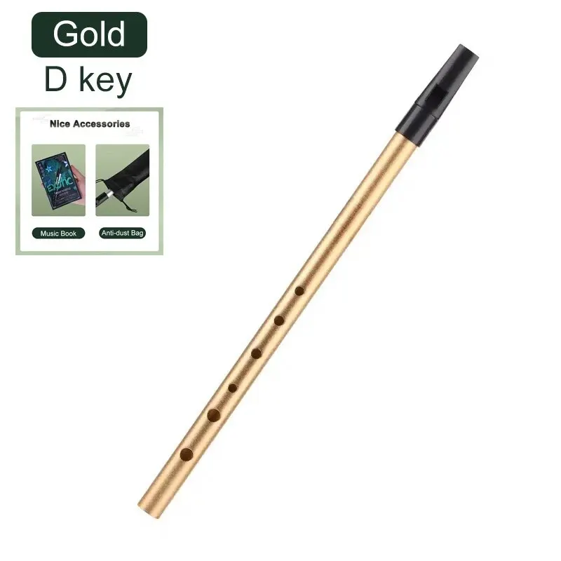 Miwayer Authentic Irish Tin Whistle - Traditional 6-Hole Flute