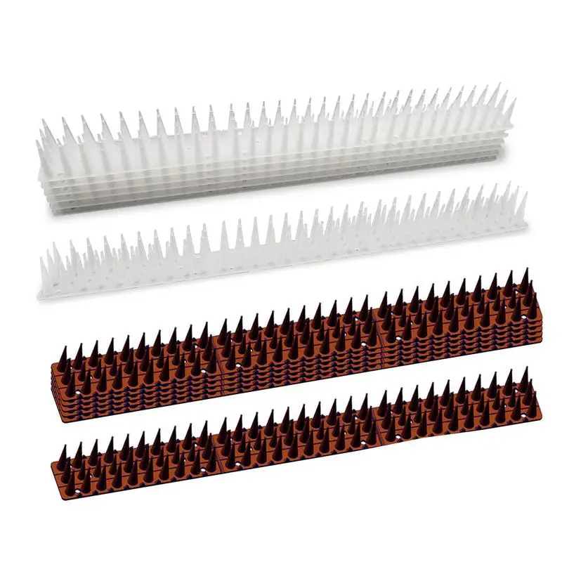 

Bird Spikes Plastic Repellent Anti Pigeon Squirrel Garden Fences Control Transparent Spikes for Balcony Railing Roof Yard