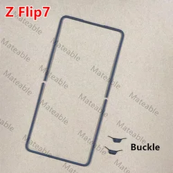 Middle Frame Stand Housing Bezel Repair Part + Buckle Connect, Edge Strips (Z Flip 7 F766)