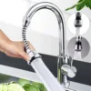 1-5PCS Kitchen Stainless Steel Faucet Showerhead Water-Saving Device Extended Rotating Splash Proof Showerhead Extender Aerator 3