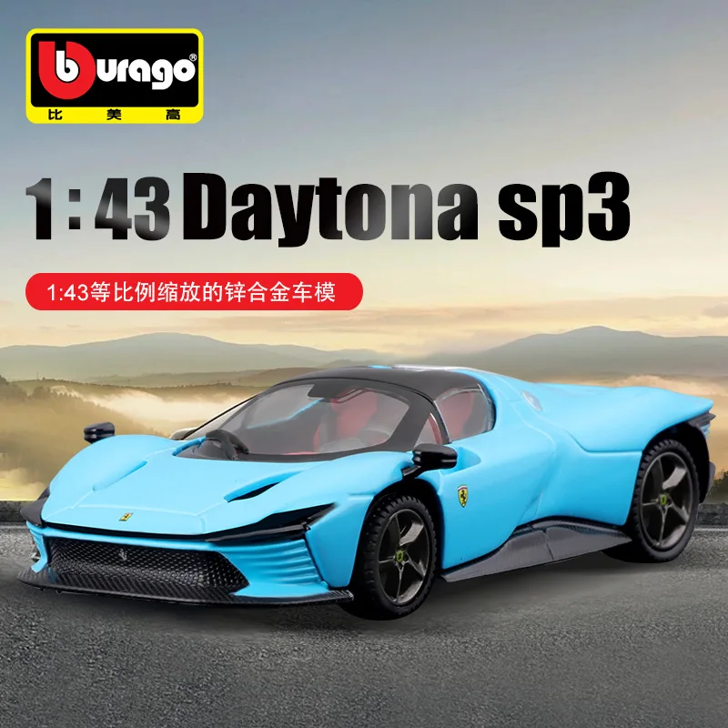 

New 1:43 Daytona SP3 Alloy Ferrari Car Model Metal Simulation Ferrari Sports Car Model Ornament Boy Toy Gifts Hobbies Collection