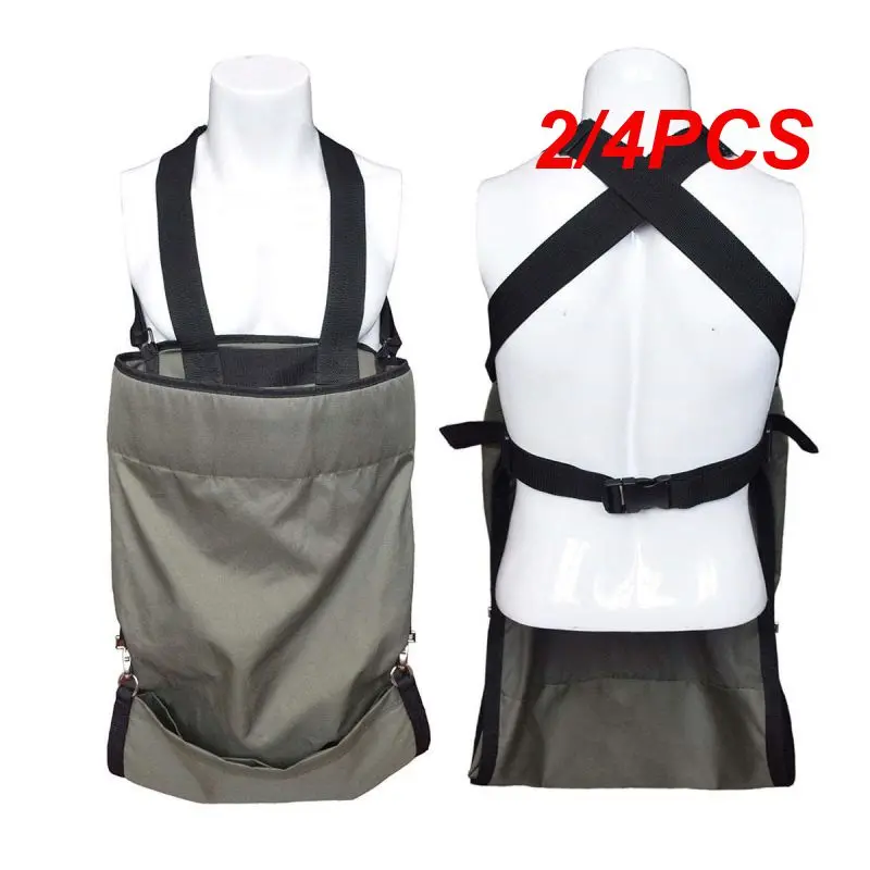 

2/4PCS Grown Fruit Picking Bag High Bearing Capacity Vegetable Picking Apron Oxford Cloth Harvest Apron Collection Bag For