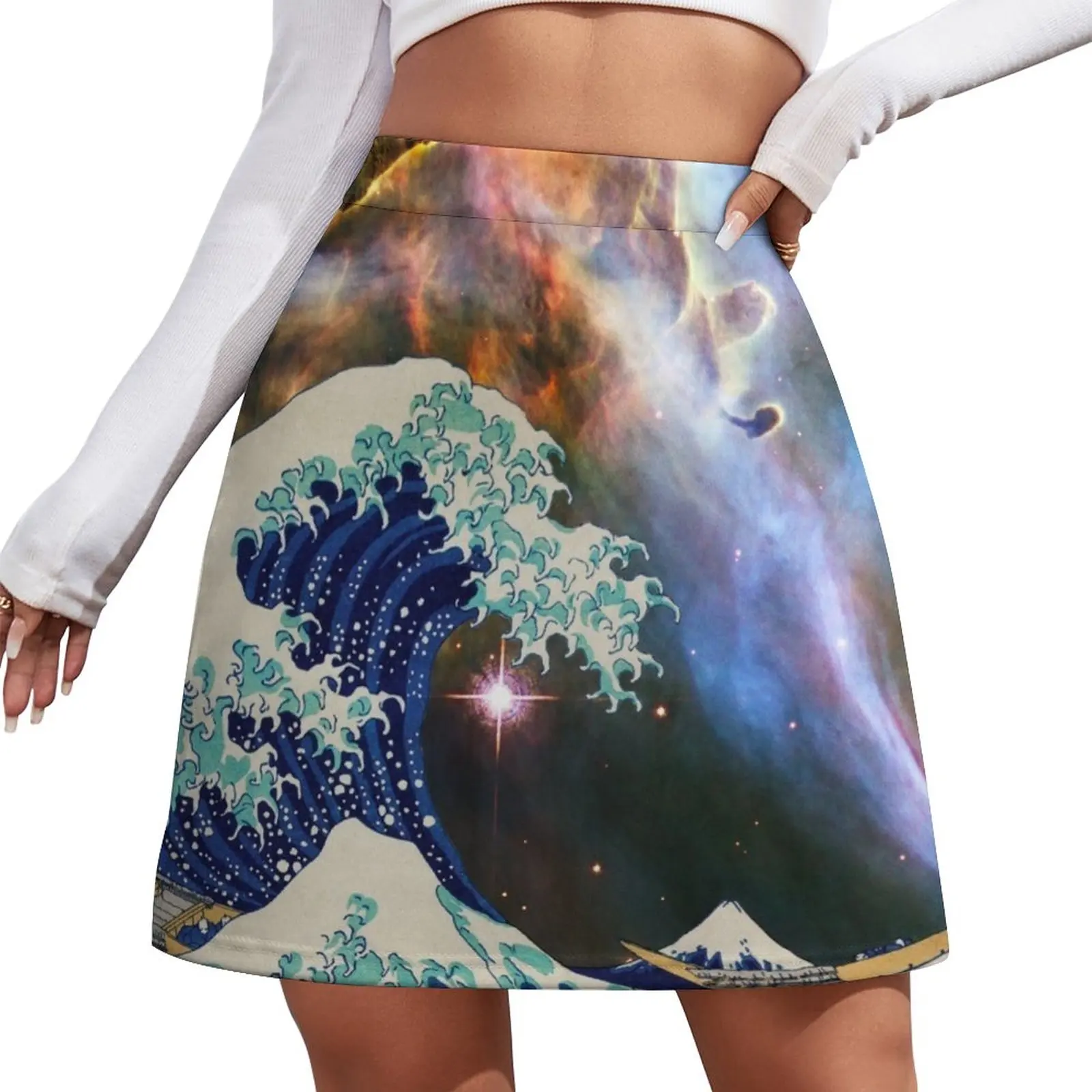 

The Great Wave - Galaxy Mini Skirt skirts for womens 2023 korean style skirt elegant skirts for women Women skirts