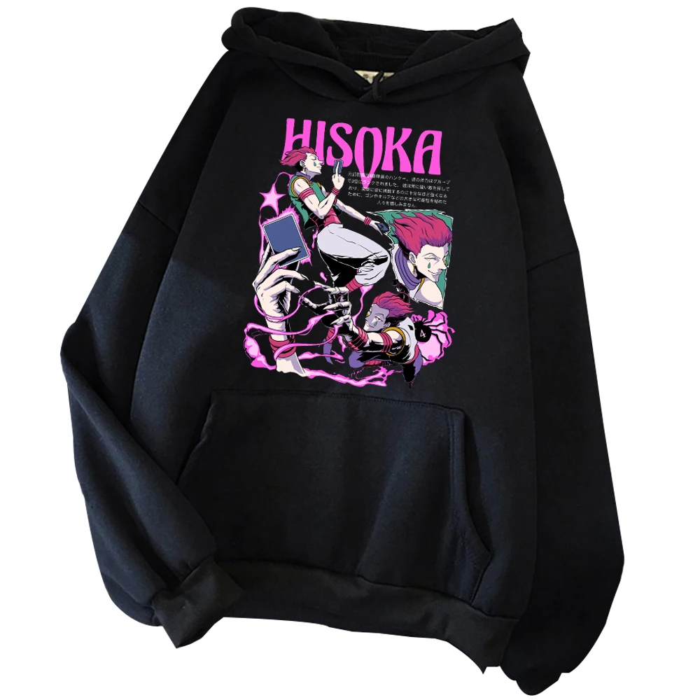 

Hunter X Hunter Hoodie Japanese Anime Hoodie Gifts for Hunter X Hunter Fan Harajuku Pullover Tops Streetwear Unisex