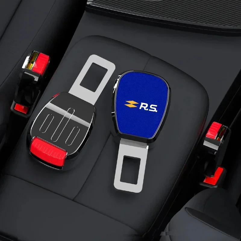 자동차 안전벨트 버클 플러그 자동 안전 스트랩 연장 액세서리 인테리어 ForRenault RS Line Megane Clio Kadjar Arkana