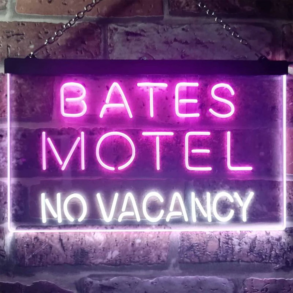 No Vacancy Motel Hotel Display Dual Color LED Enseigne Lumineuse Neon Sign Rouge Et Jaune 600 X 400mm St6s64-s0128-ry