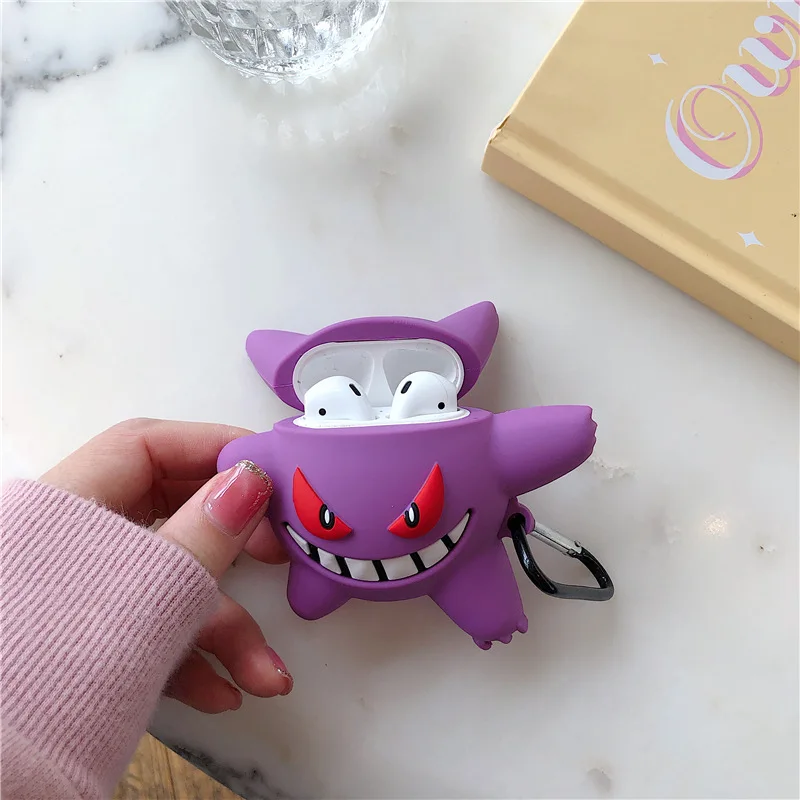 

Anime Ghost Figure Case for AirPods Pro2 Airpod Pro 1 2 3 Bluetooth Earbuds Charging Box Protective Earphone Case Cover