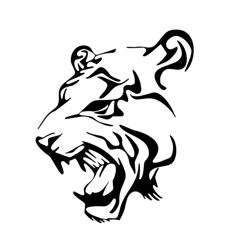 

20/30 см Виниловая наклейка с изображением злого тигра, украшение для автомобиля Z69