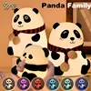 Panda Silicone Lamp Eye Protection Patting Lamp Bedroom Bedside Decoration Baby Toys Night Light 7 Colour Rechargeable LED Light 1