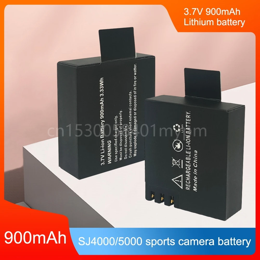 Sjcam 3.7v Li Ion Battery 900mah 3.33wh Action Camera Battery Eken H9