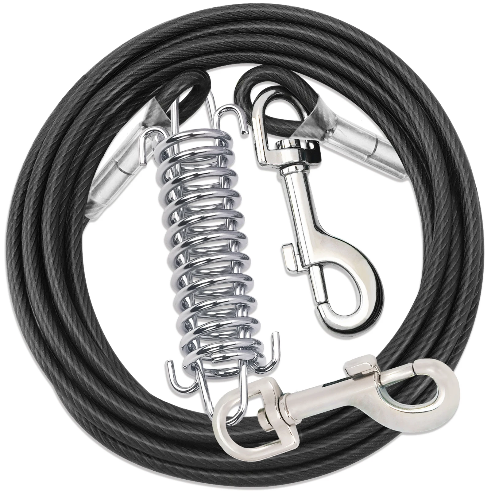 Title 8, Tie Out Cable Dog Walking Training Glue coating...