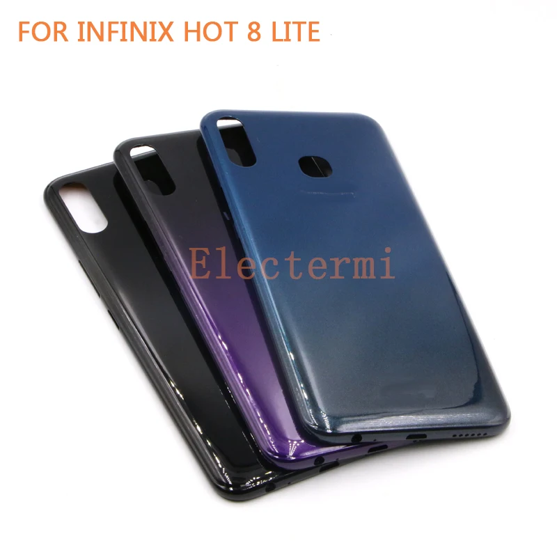 

10PCS Hot 8 Lite Battery Back Cover For Infinix Hot 8 lite X650 Housing Back Real Door Case Smartphone Parts