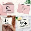 Born To Dance Pattern Makeup Bag Best Gift for Ballet Lovers High Quality Cosmetic Case Elegant Dance Toiletry Pouch 1