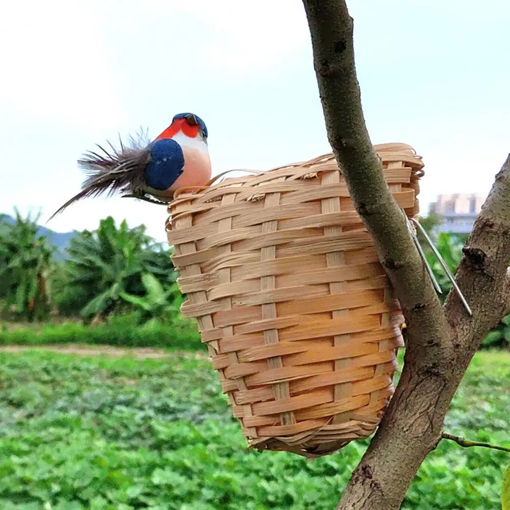 Bird Sleeping Nest  Durable Pet Bird Breeding Bamboo Nest  Fine Workmanship Bird Breeding House
