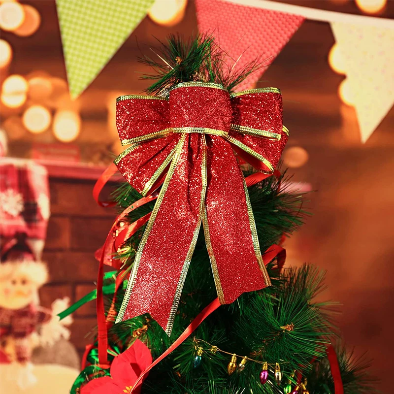 Fiocchi Di Neve Natalizi Con Glitter | 24 Pezzi (12 Oro + 12 Argento) | Decorazioni Albero E Casa - Foto 9