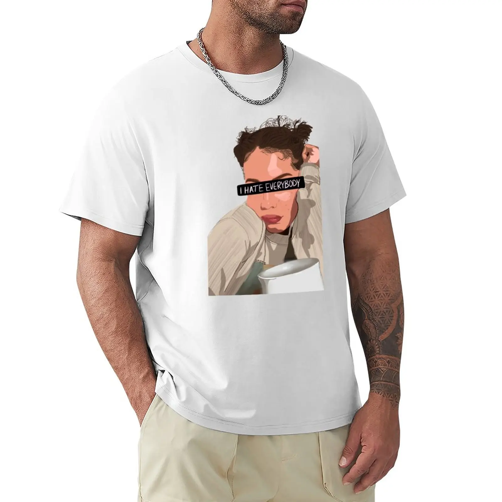 

Halsey I Hate Everybody T-Shirt blondie t shirt Short sleeve tee heavyweight t shirts for men