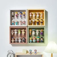 24.5x24.5x8cm Wall Mounted Clear Acrylic Box Figures Display Case Figures Display Stand Dust Proof Doll Toy Storage Box 1