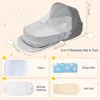 Baby Travel Bassinet Portable Bassinets - Foldable Baby Co-Sleeping Bed Lightweight Travel Pod Infant Travel Bed 4