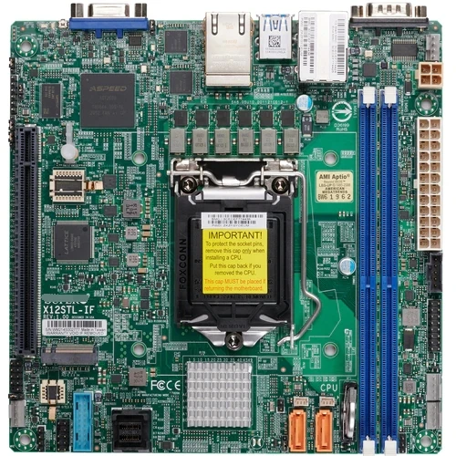 X12Stl-If Per Presa Scheda Madre Supermicro Mini-Itx Lga-1200 Processore Xeon E-2300 Pci-E 4.0 M.2 Dual Lan Con Intel I210