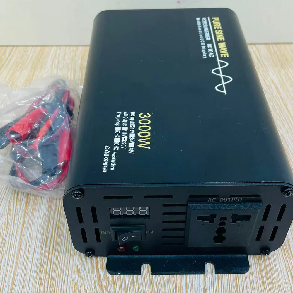 순수 정현파 인버터 4000W 5000W 6000W 차량용 인버터 DC 12V 24V 48V AC 220V 전압 변환기