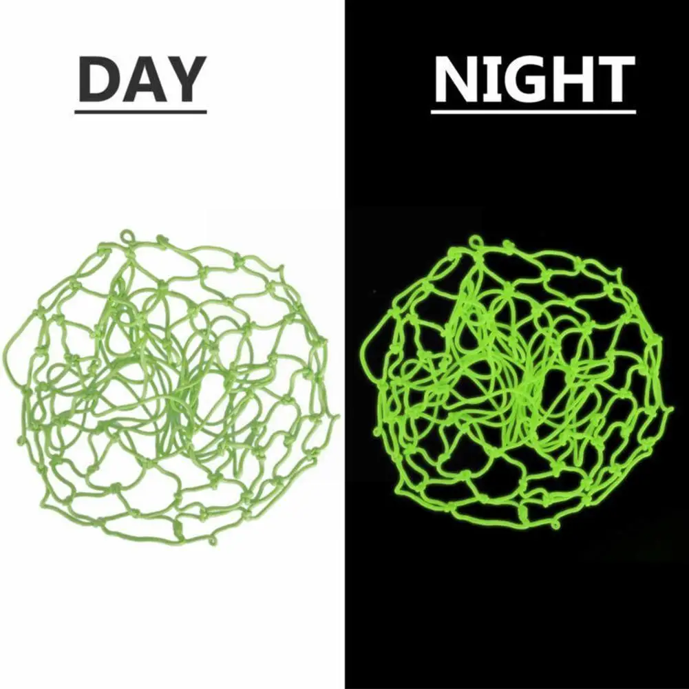 

Green Fluorescent Basketball Net Standard Sports Fluorescent Hoop Basketball Net Durable Nets Ball Accessories Night Replac R7C0