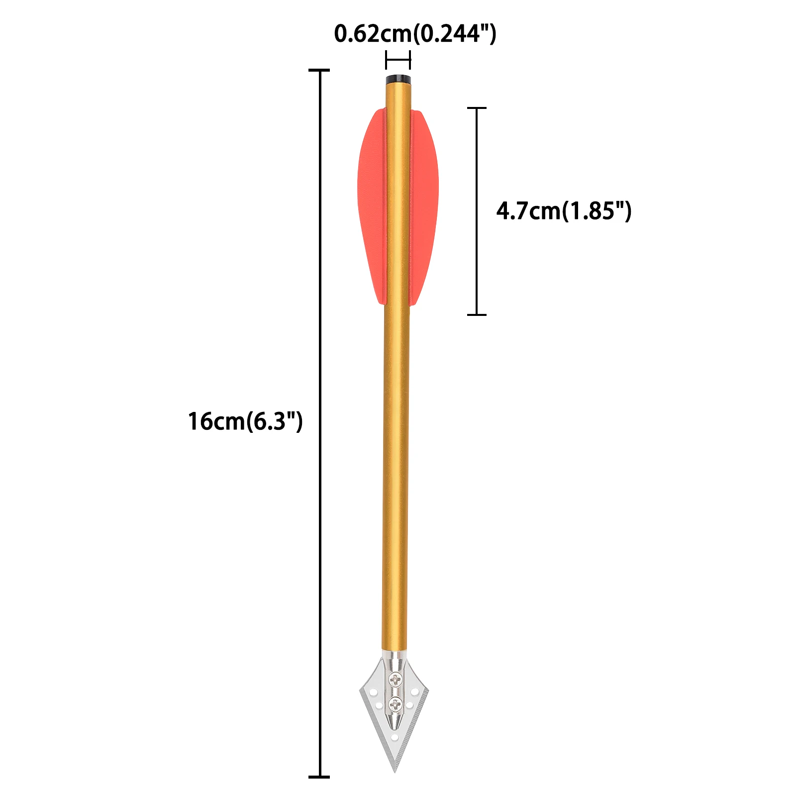 Ballesta de tiro con arco de 12 piezas, 6,3 pulgadas, pernos cortos de  aluminio, flecha para Ballesta de 50 lb/80 lb, flechas de precisión para  tiro de caza - AliExpress