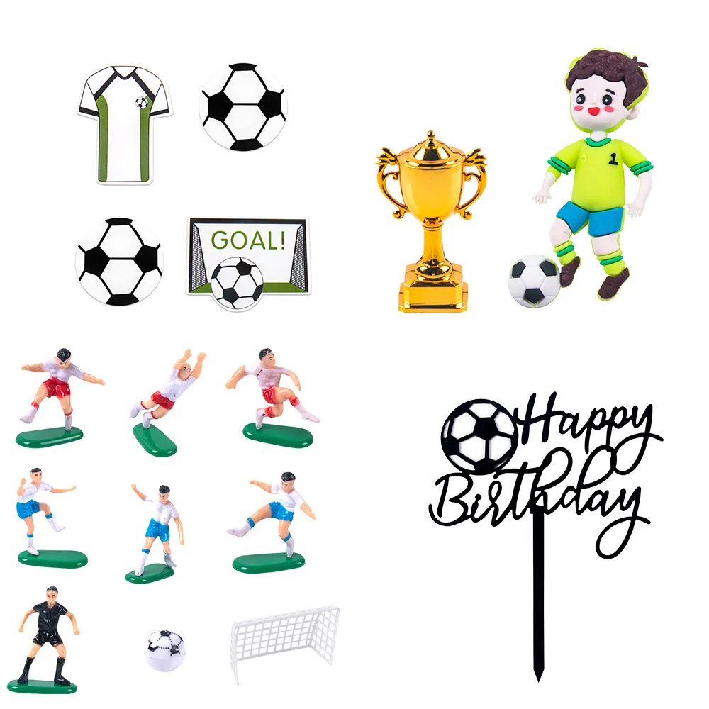 Fußball Fußball Kuchen Dekoration Sport Spieler Thema Kuchen Topper Fußball Party Junge Kind Geburtstag Party Sport Club Party Supplies