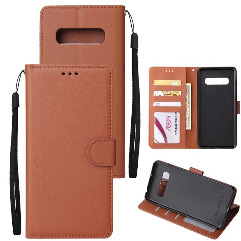 Retro PU Leather Flip Wallet Cover Case For Samsung Galaxy S22 Ultra S21FE S20 Plus S20FE S10 S9 S8 Plus A72 A52 A51 A71_voghion.com