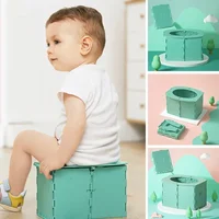 Portable Baby Potty Toilet Seat Car Outdoor Travel Camping Kids Girl Potty Training Seat Children's Folding Potty Toilet 1