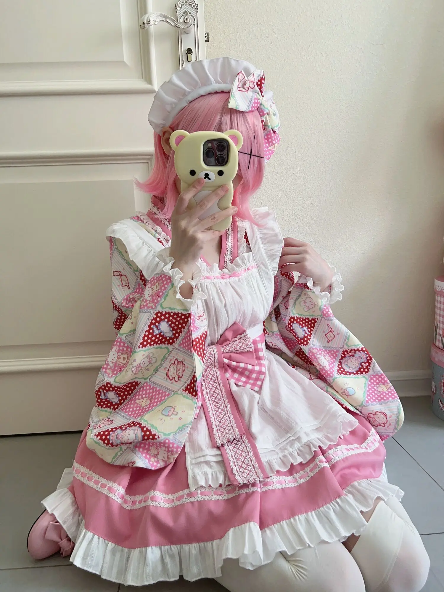 Sugar Girl Design Lolita Dress Cute And Heaty Maid Dress Summer Skirt Sweety Lolita Performace Costume