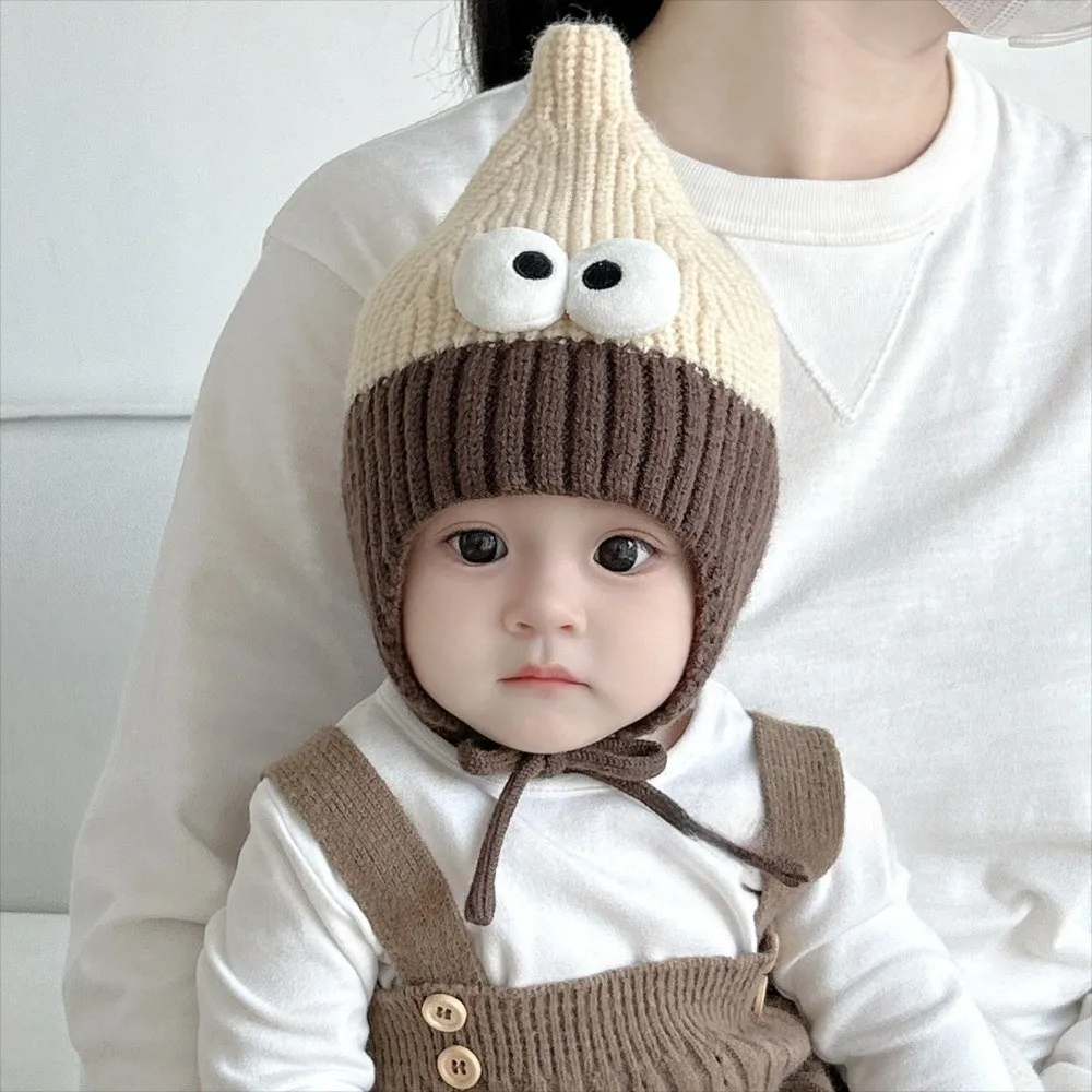 Soft Cotton Kids Winter Beanie Hat with Flaps for Baby