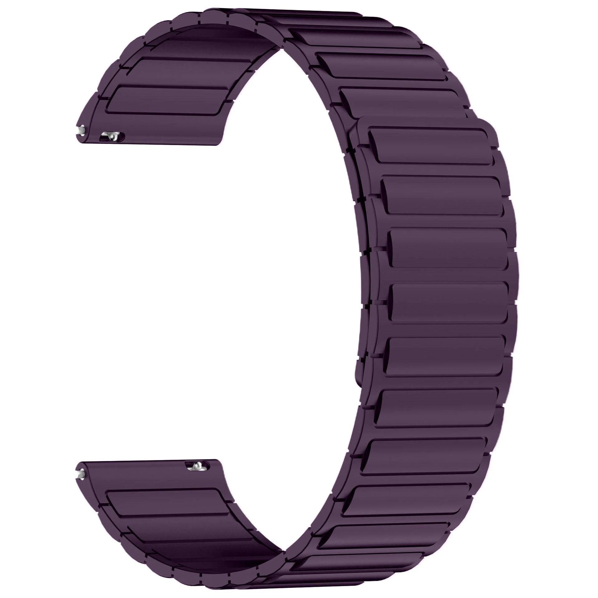 Magnetic Silicone Strap Bracelet - 20mm/22mm, Universal Fit