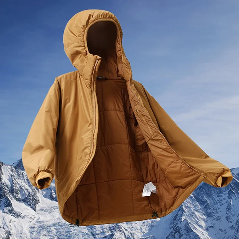 Hiking Jacket Mens Plus Size Hooded Winter Outdoor Harajuku Waterproof Warm Windproof Designer Tactical Ski Safari Work
