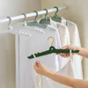 Portable Hangers for Clothes Travel Folding Telescopic Mini Clothes Drying Rack Save Space Wardrobe Organizer for Clothes Mini 3