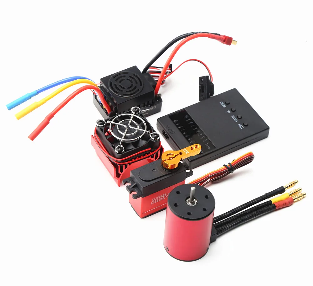 

waterproof 3650 Brushless Motor 2300KV/3100KV/3900KV/4300KV with 60A Brushless ESC for RC Car 1:10/ 1/8/1/10 Tamiya/Traxxas