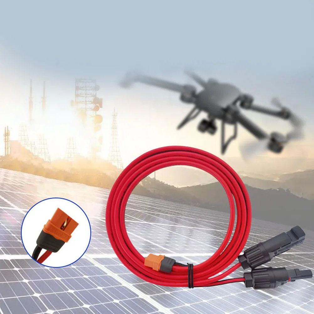 Energy Supplies Solar Charge Cable Home DC500V Gold-plated Copper To XT60i Adapter XT60I-F Connect Solar Pane 1pcs