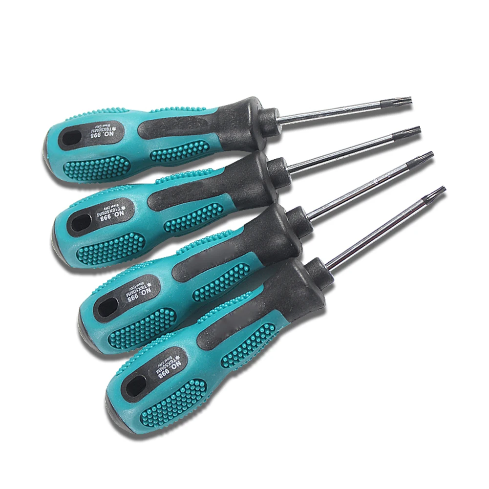 

1pc T6-T10 Torx Screwdriver Magnetic Anti-Slip Handle Hand Repaire Tools 5.3 Inch Professional Screwdrivers Set Tools
