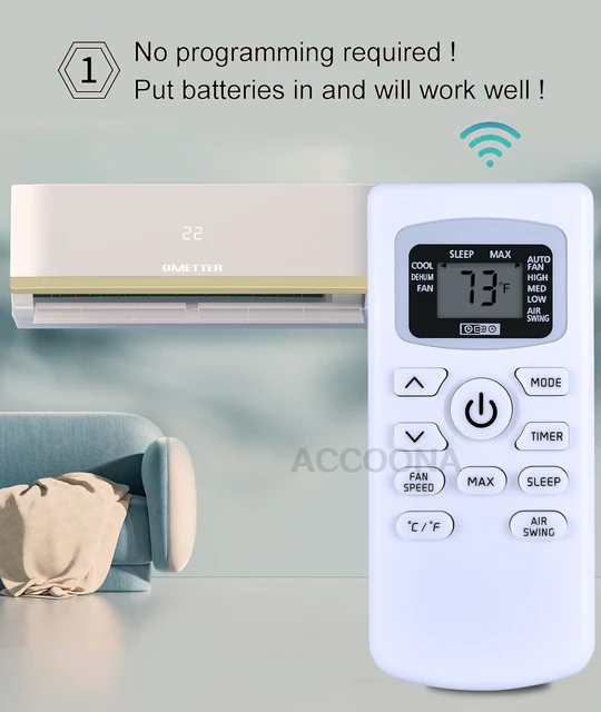 BPACT10HWT For BLACK+DECKER Air Conditioner Remote Control BPACT10WT  BPACT12H